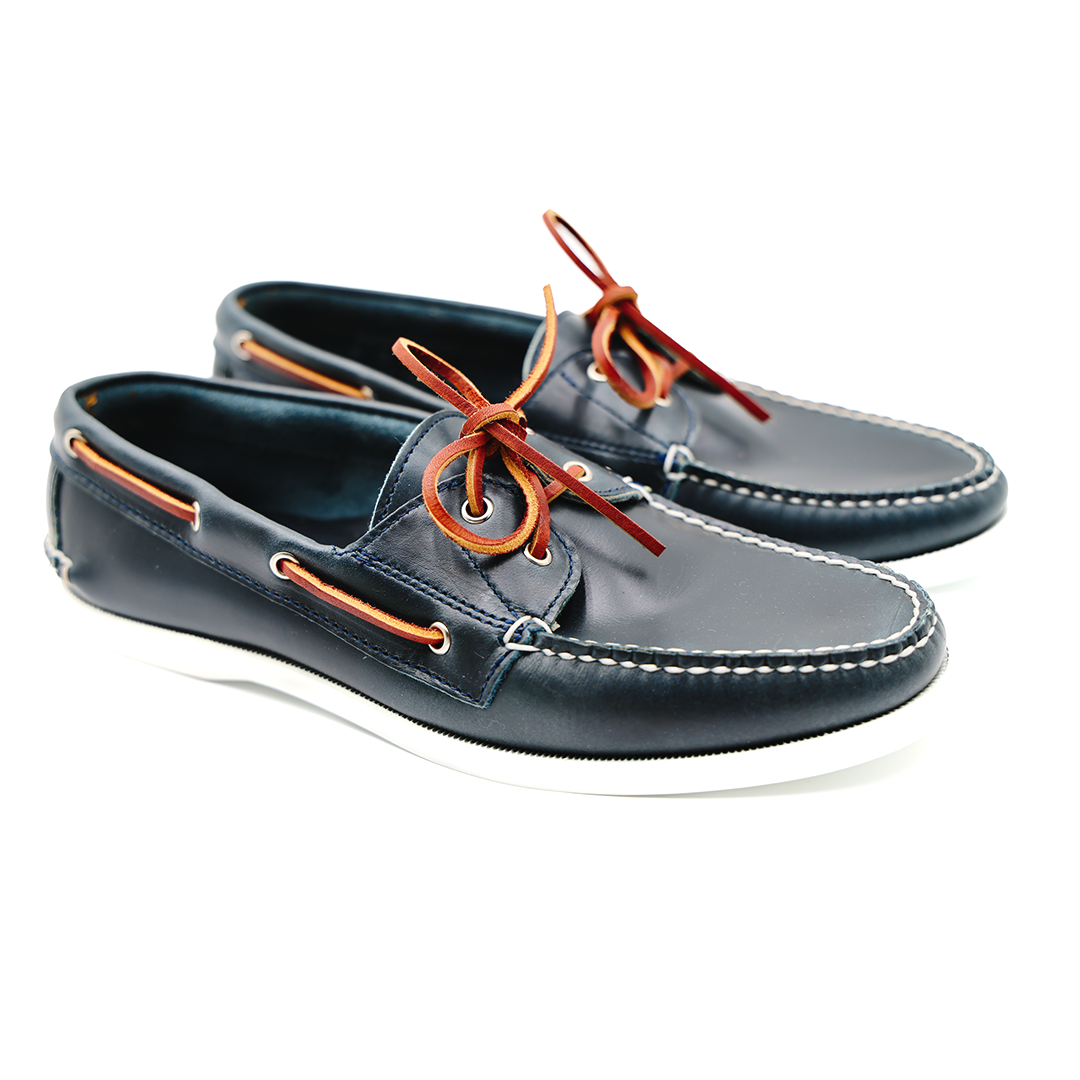 Read Boat Shoe - Parisian Blue | Rancourt & Co. | Men's Boots and