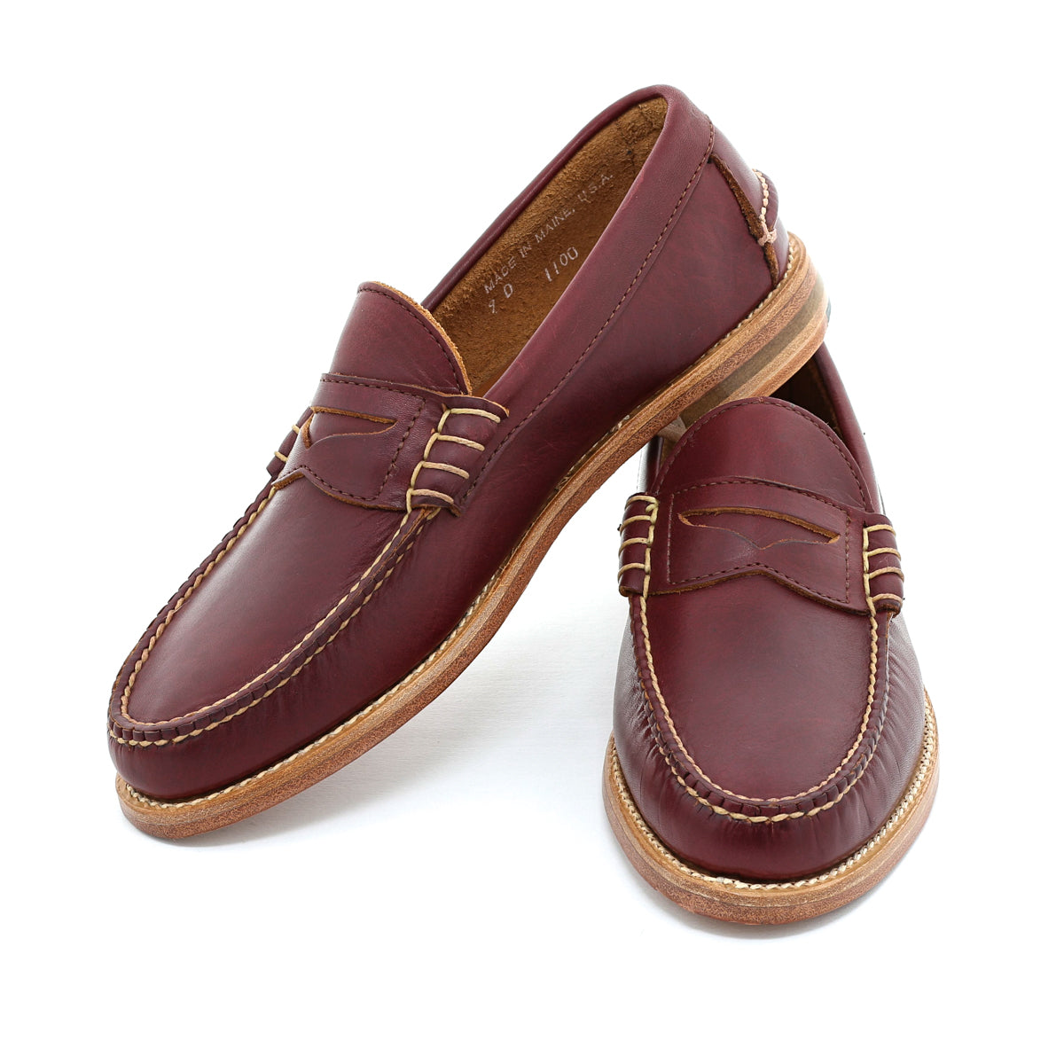 Pre-sale Beefroll Penny Loafers - Eggplant Honcho Rancourt & Co. | Men's Boots and Shoes