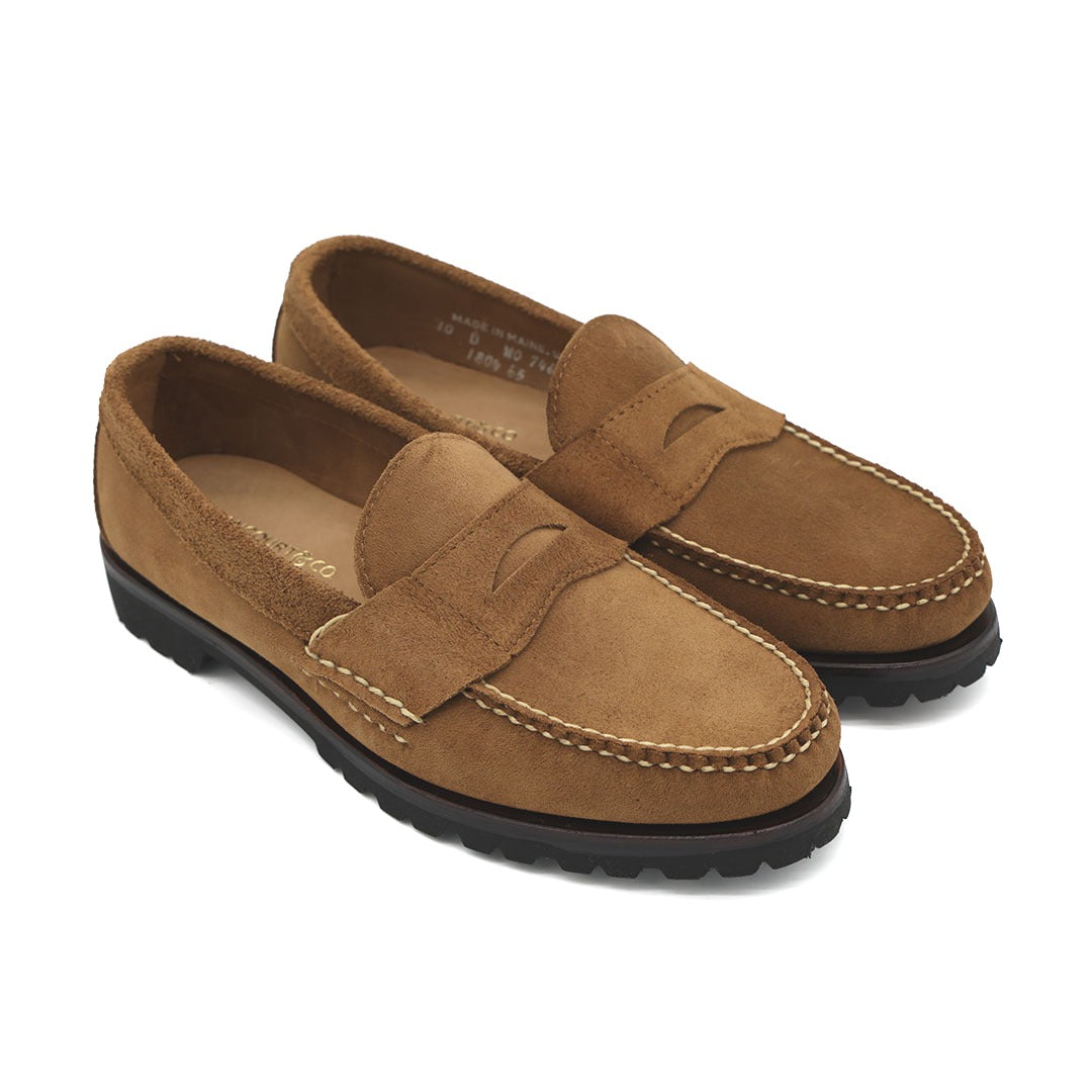 VGUC Rancourt & Co. x Cole Haan Suede Penny Loafer Moc Vibram Maine MiUSA 10 D Rancourt maine x cole - Gem main image 4