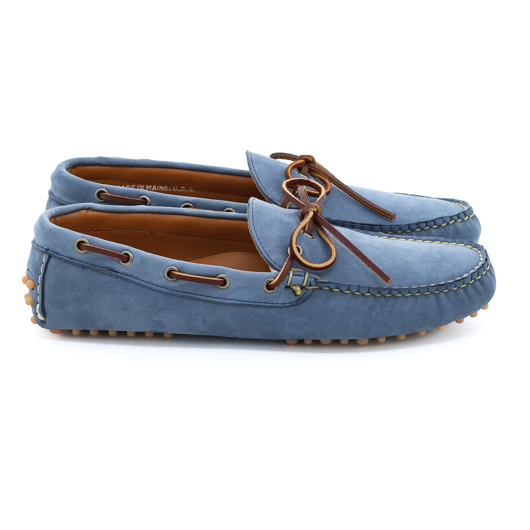 Dirigo Driving Moc - Harbor Blue Montorso | Rancourt & Co. | Men's