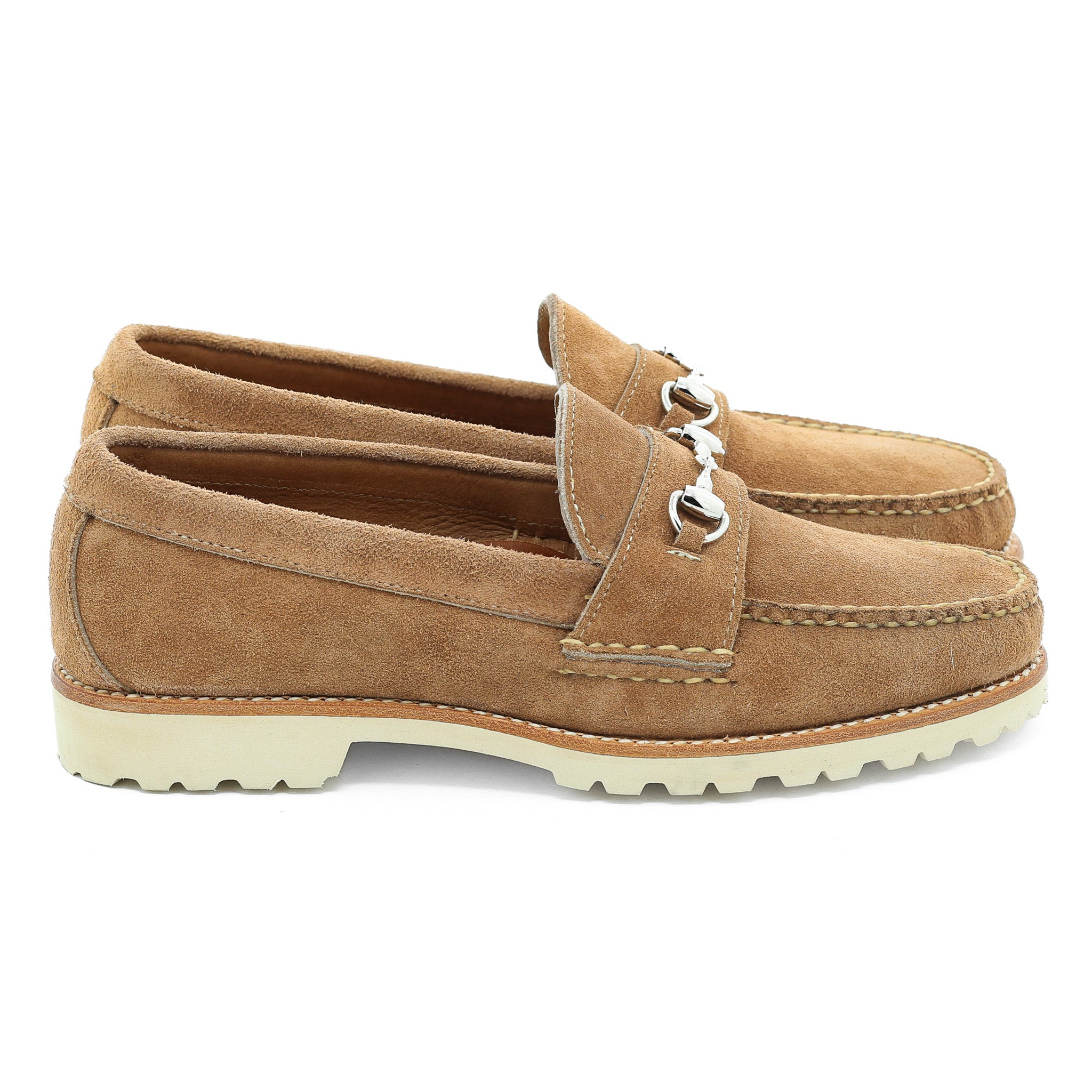 Horsebit Loafer w/Lug Sole - Khaki Orion Fleshout | Rancourt 