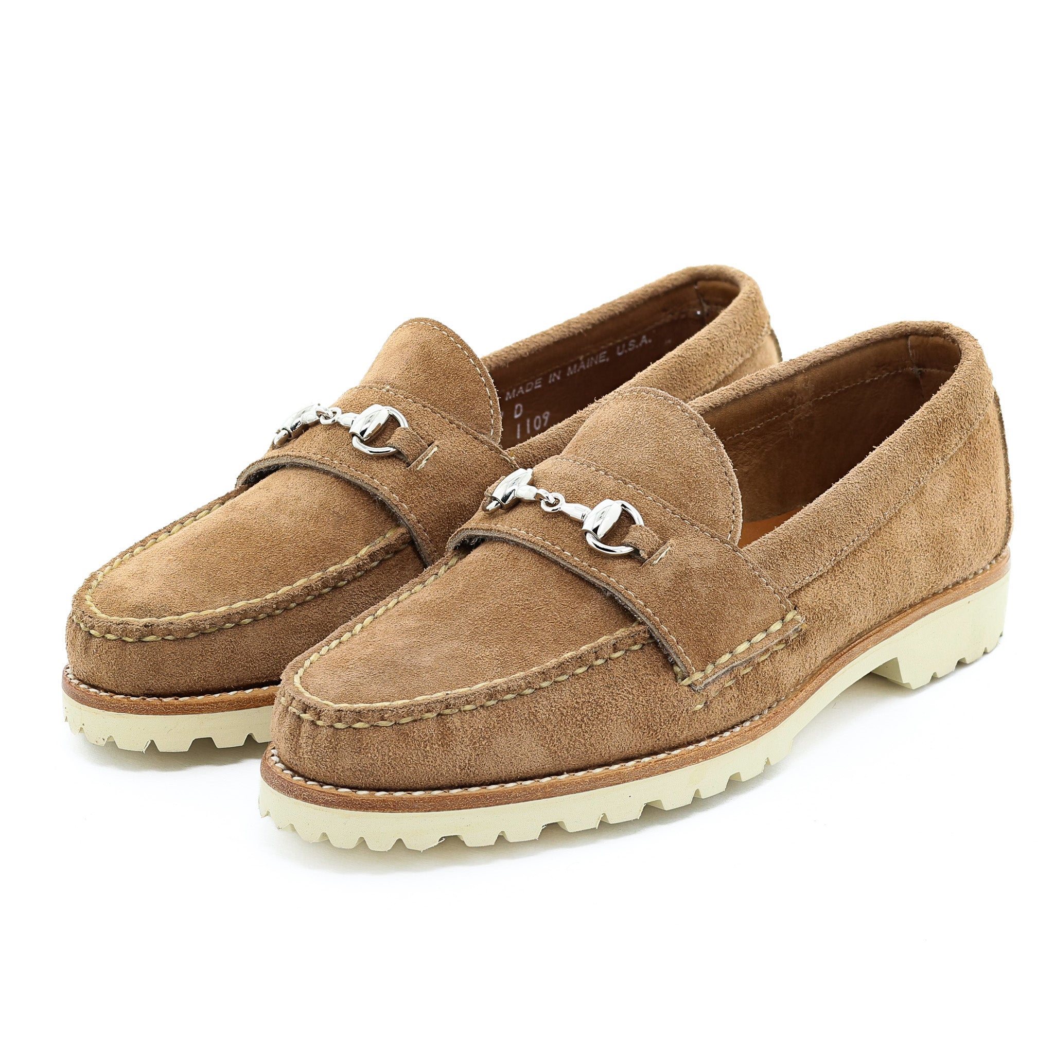 Horsebit Loafer w/Lug Sole - Khaki Orion Fleshout | Rancourt 