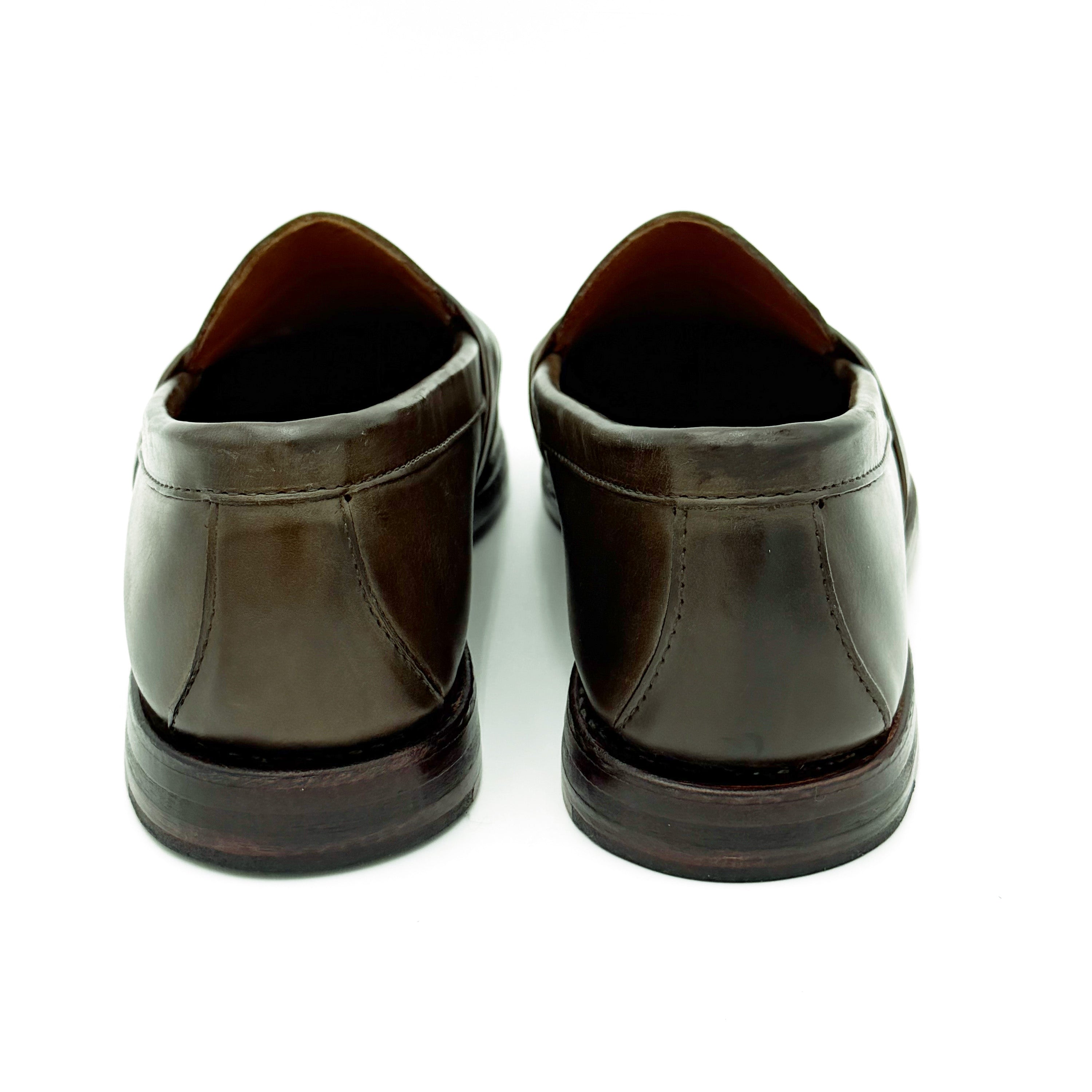 Weltline Penny Loafer - Olive Mimosa Calf | Rancourt & Co. | Men's