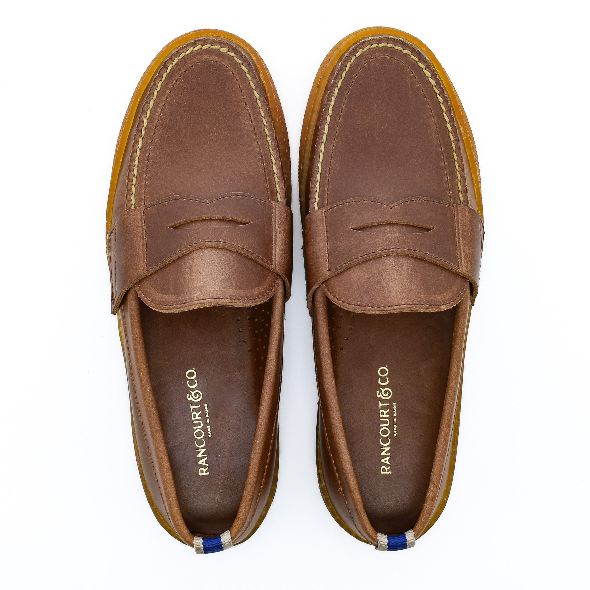 Cup Sole Penny Moc - Natural | Rancourt & Co. | Men's Boots and Shoes