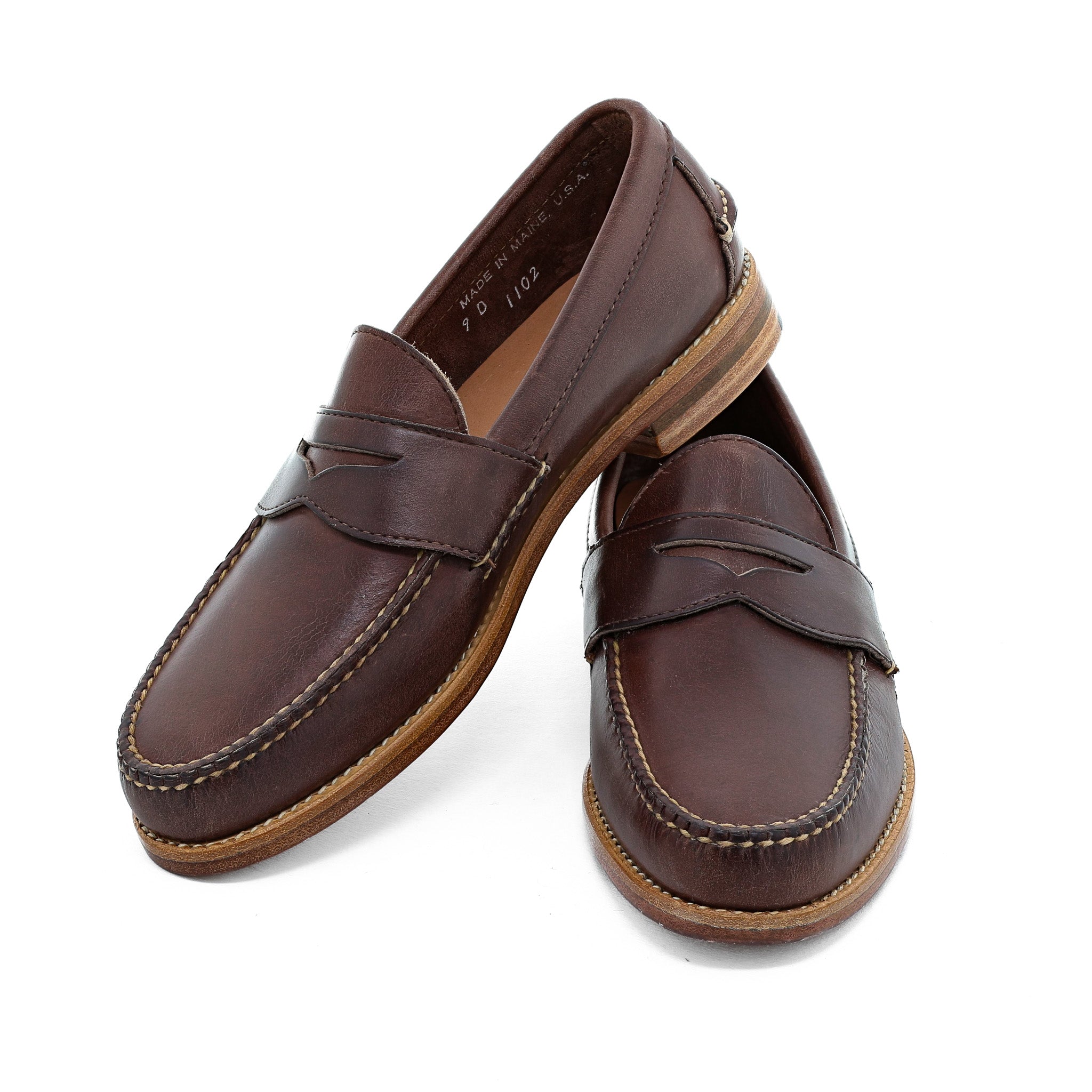Rancourt Buckaroo Loafers Shoes Classic Ranger Moc Medium Brown