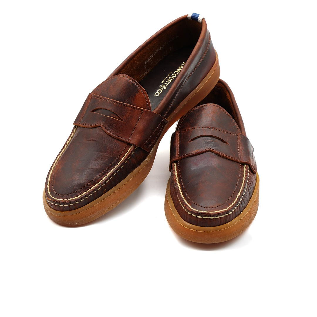 Cup Sole Penny - Burnt Chiptan Bison | Rancourt & Co. | Men's