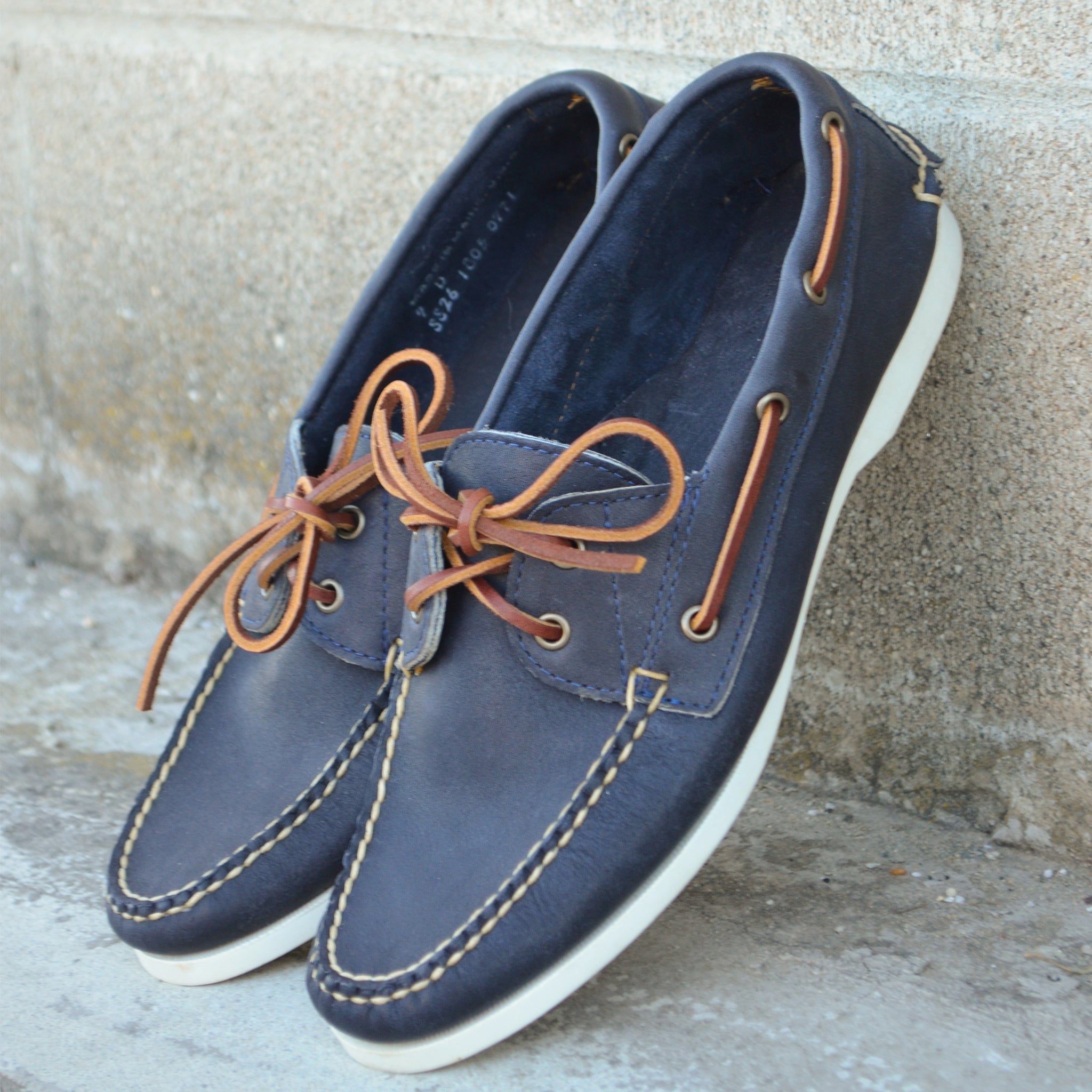 靴 REGALSTANDARDS classic boat shoes NAVY Dirigo Boat Shoe - Navy Orion | Rancourt & Co. | Men's Boots and Shoes
