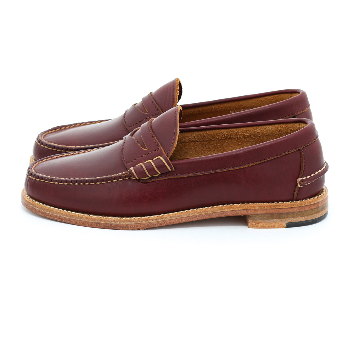 Beefroll Penny Loafers - Burgundy