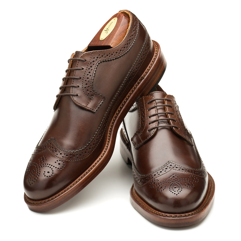 Chandler Longwing - Dark Brown Calf | Rancourt & Co. | Men's Boots