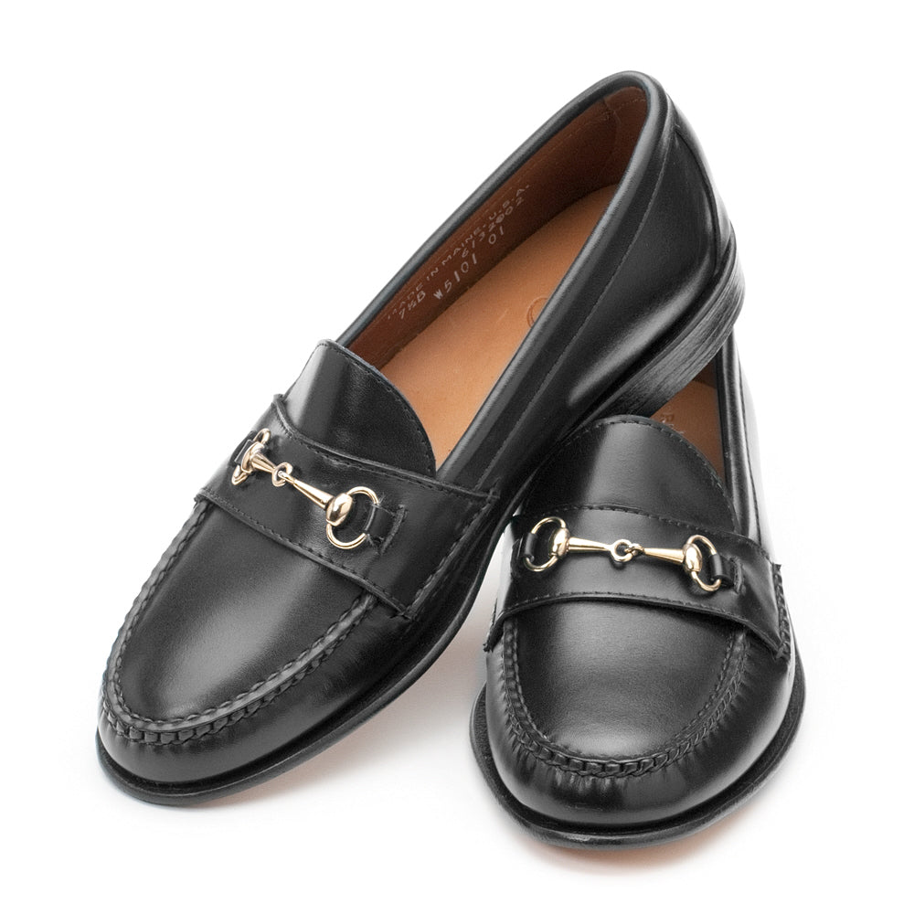 Women's Horsebit Loafers Black Calf