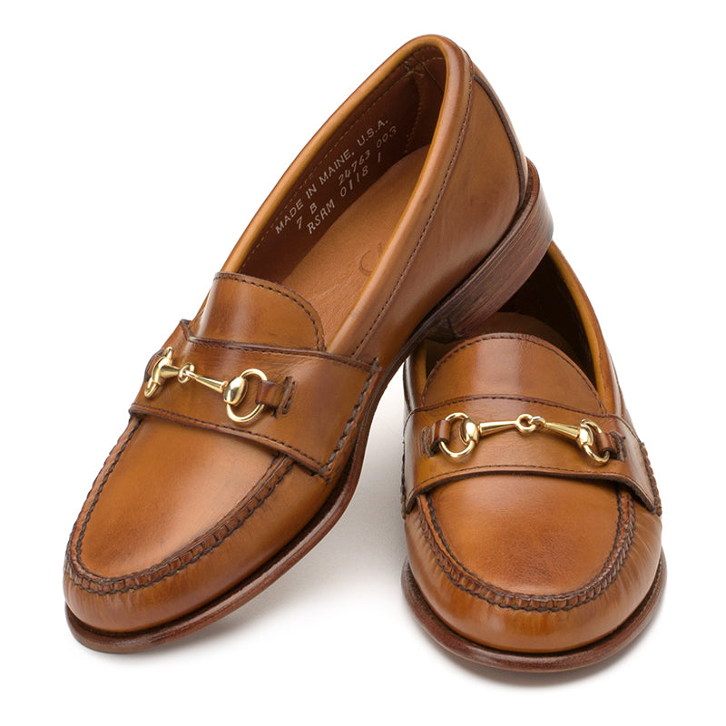 Women's Horsebit Loafers Amber Calf | Rancourt & Co. | Women's Boots and Shoes