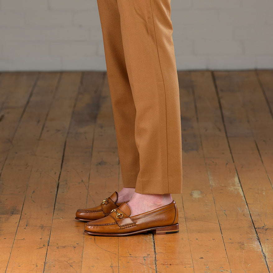 Weltline Penny Loafers - Tan Calf