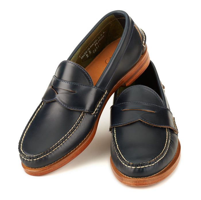 Intakt bredde tekst Pinch Penny Loafers - Navy Shell Cordovan | Rancourt & Co. | Men's Boots  and Shoes