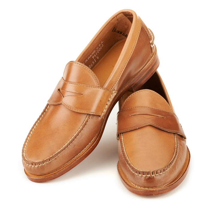 Penny Loafers - Caramel Shell Cordovan | & | Men's Boots and Shoes