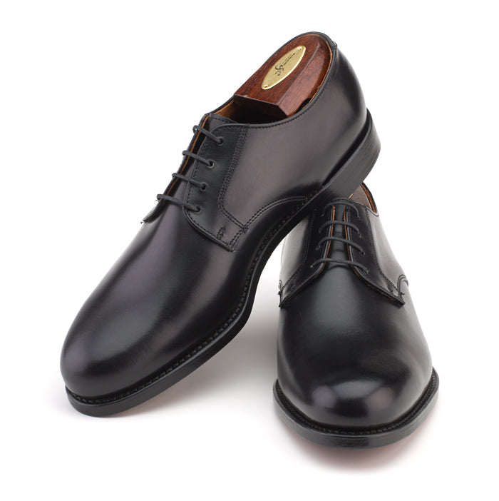 Sanford Blucher - Black Calf | Rancourt & Co. | Men's Boots and Shoes