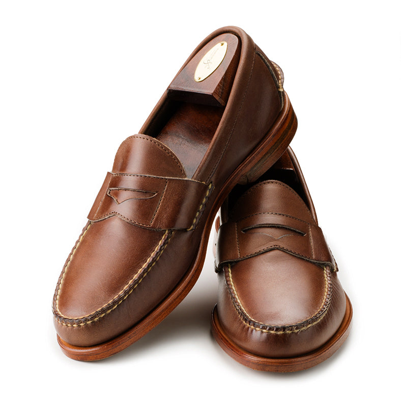 Eastport Penny Loafers Dark Brown Bulldog | Rancourt Co. | Men's and Shoes