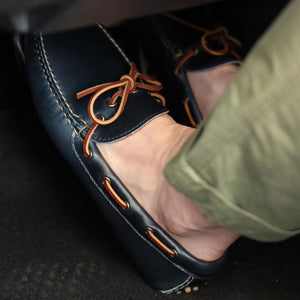 Westbrook Driving Moc - Parisian Blue | Rancourt & Co. | Men's