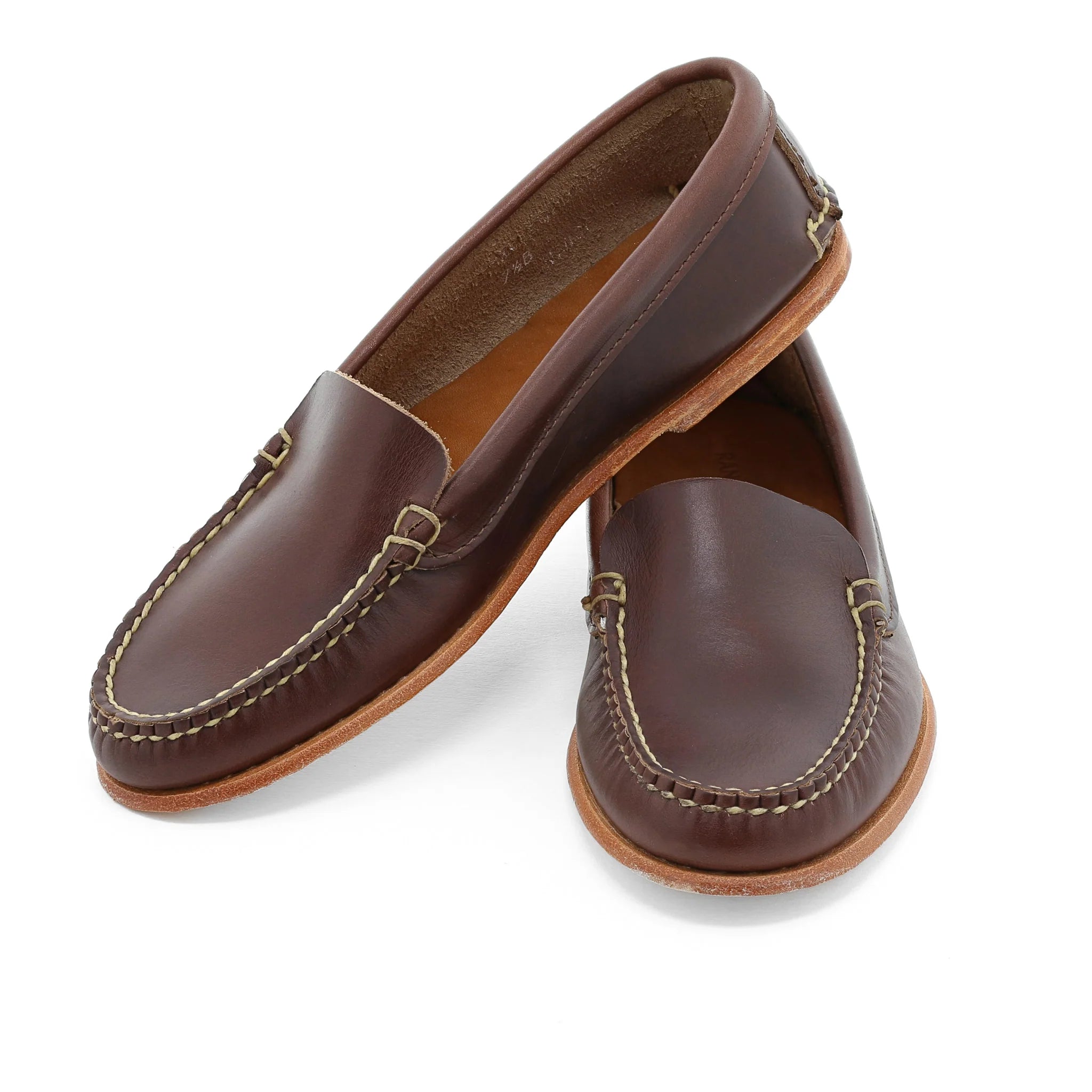 CUS - Vintage Venetian Women’s - Carolina Brown, RLH Crepe Black, Natural Mid - 7B