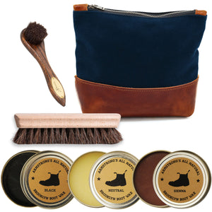 Armstrong Shoe Care Kit - Navy/Chicago Tan