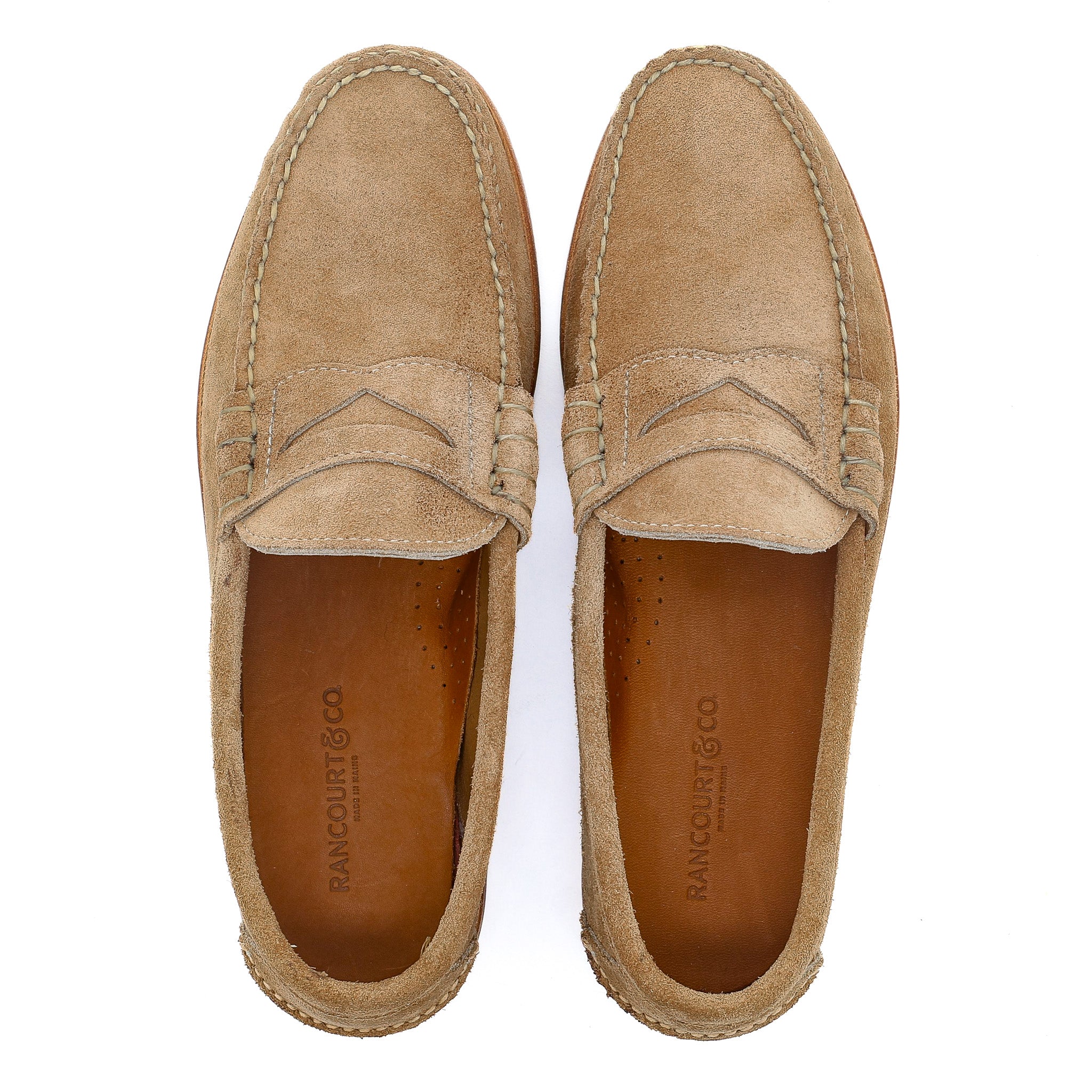 Beefroll Penny Loafers - Khaki Orion Fleshout