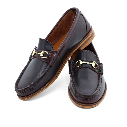 美品 箱付 RANCOURT バックル Loafer ストラップ タン 10D 靴