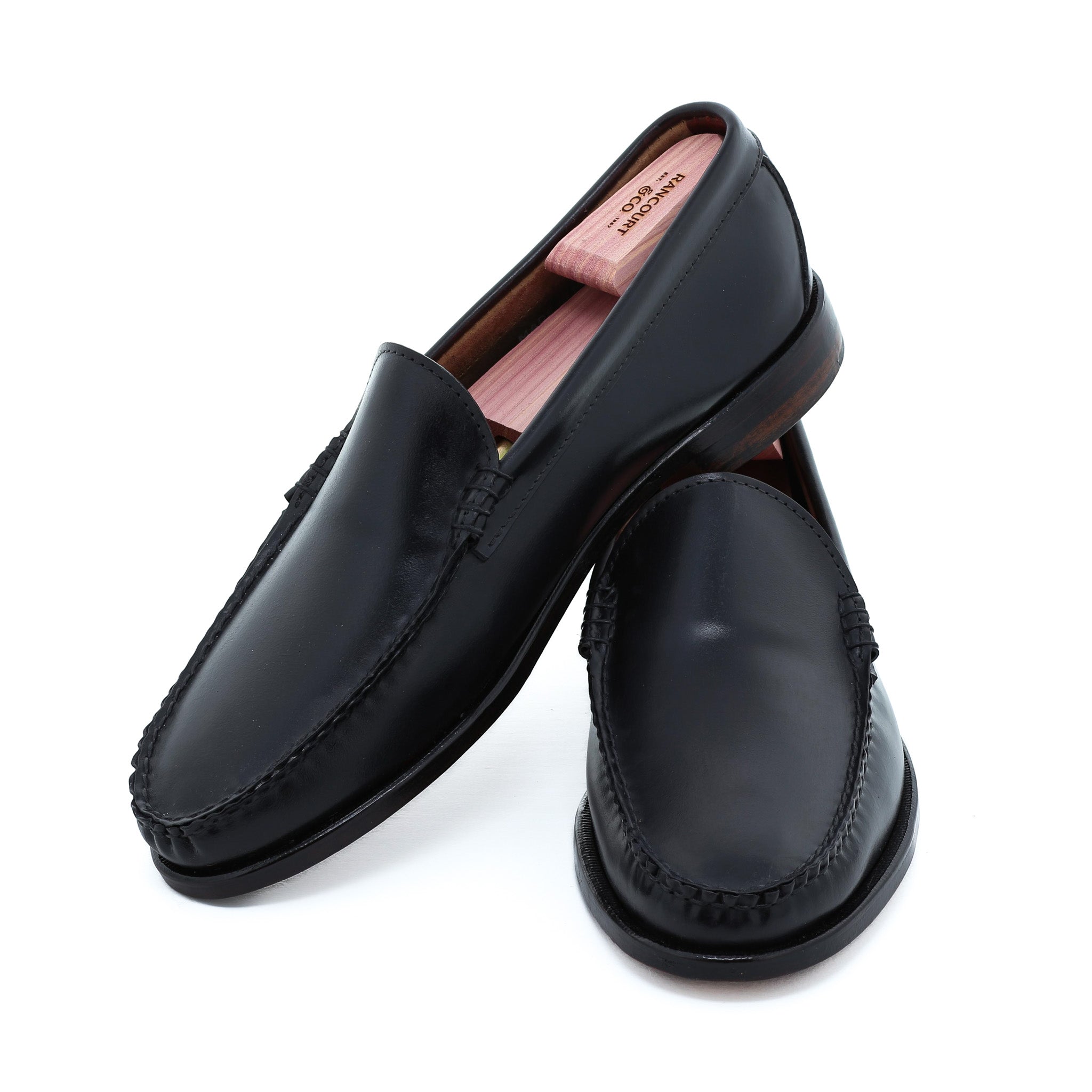 靴 RANCOURT&Co. /Venetian Loafer Blue Isle Venetian - Color 8 Shell Cordovan | Rancourt & Co