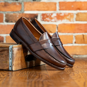 Weltline Penny Loafers - Dark Brown Calf