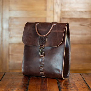 chusan leather backpack Lusso Chicago Blackhawks Saxan Outdoor Commuter Backpack (Diamond Stitch: Horween