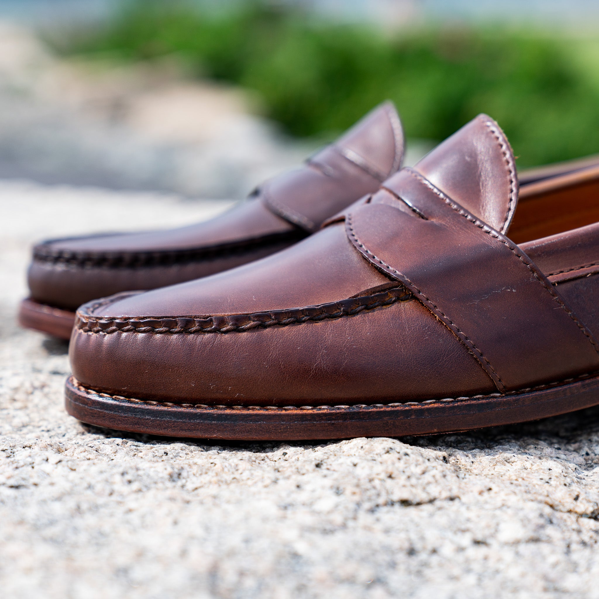Weltline Penny Loafers - Dark Brown Calf
