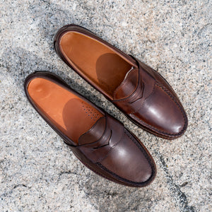 Weltline Penny Loafers - Dark Brown Calf