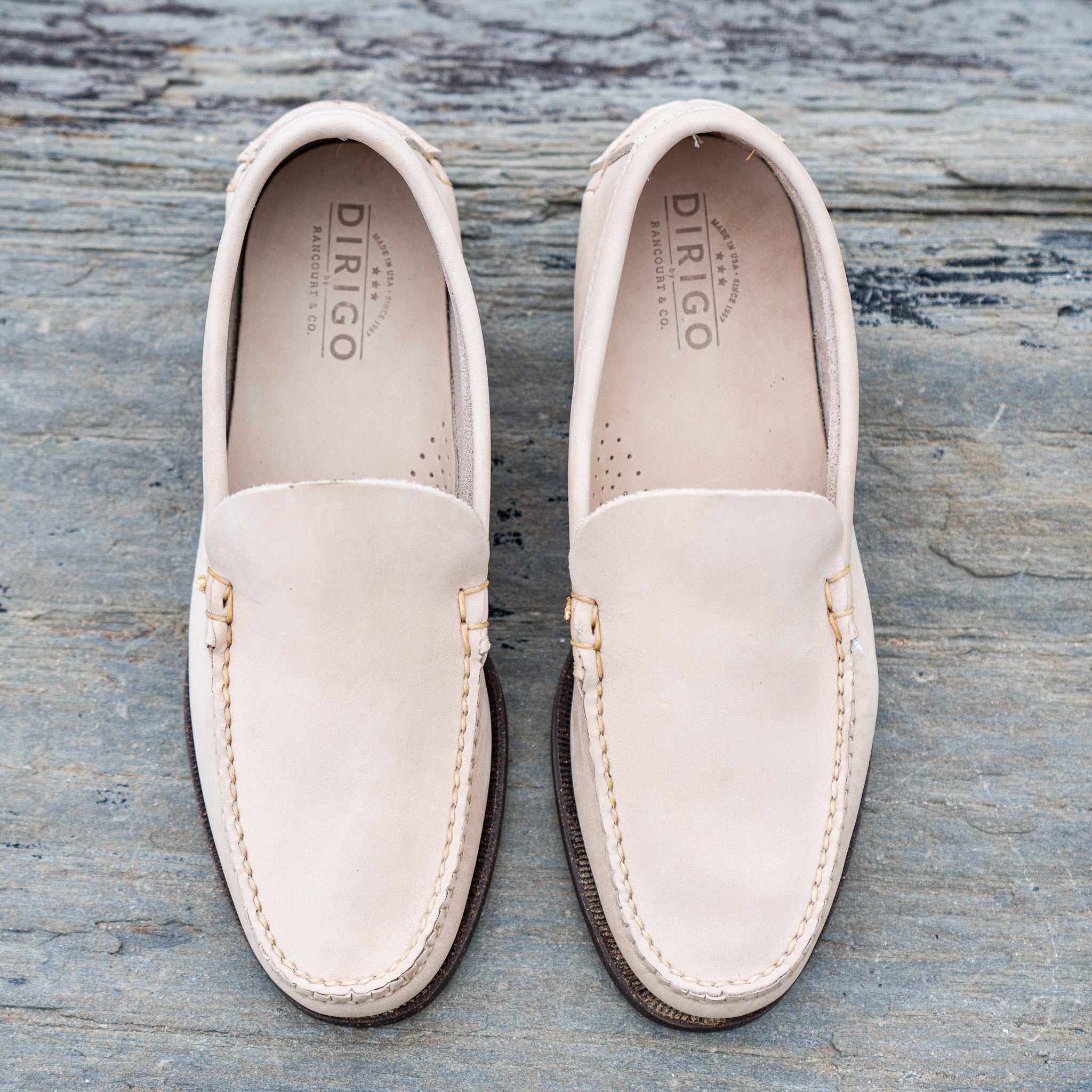Dirigo Vintage Venetian - Bone Snuffed Suede