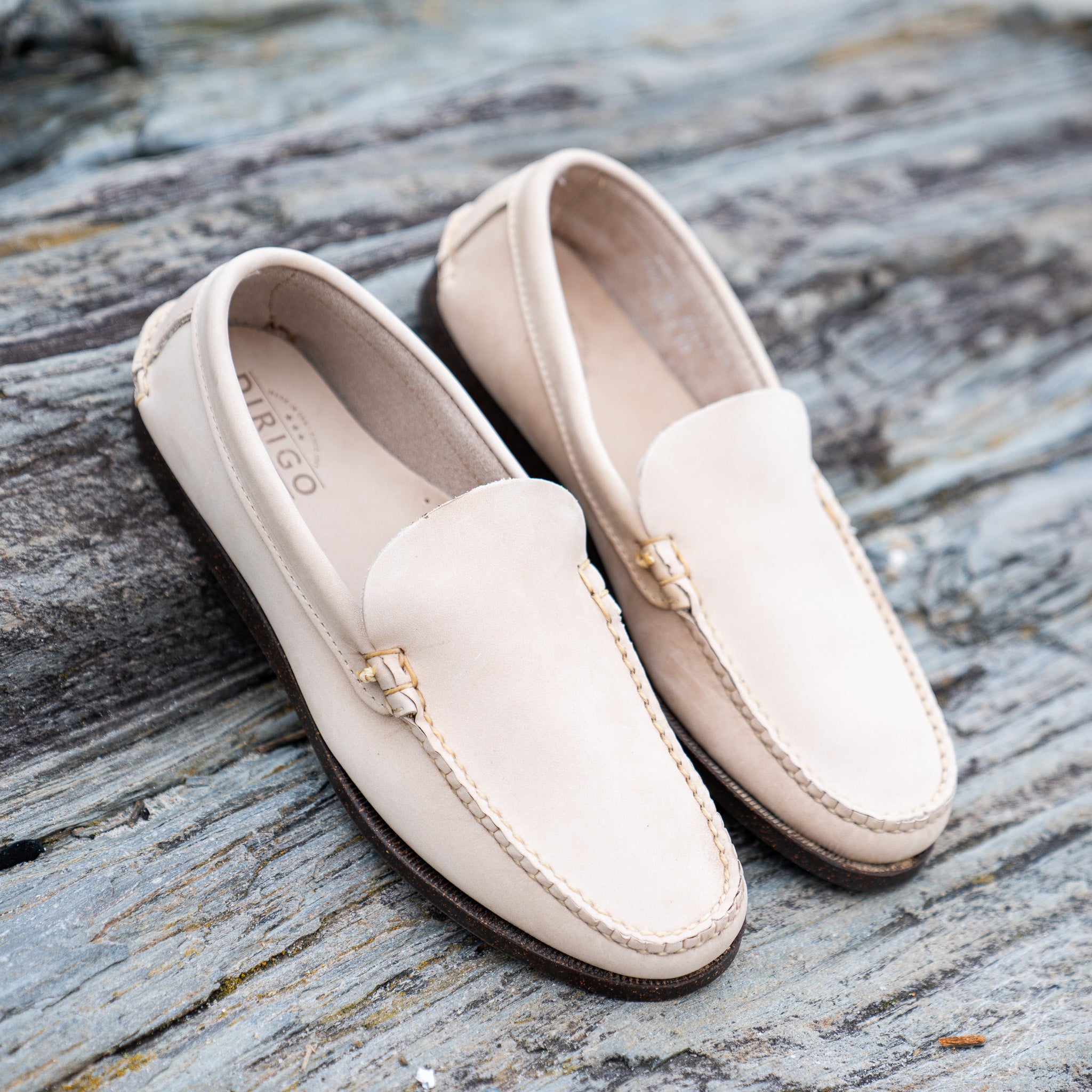 Dirigo Vintage Venetian - Bone Snuffed Suede