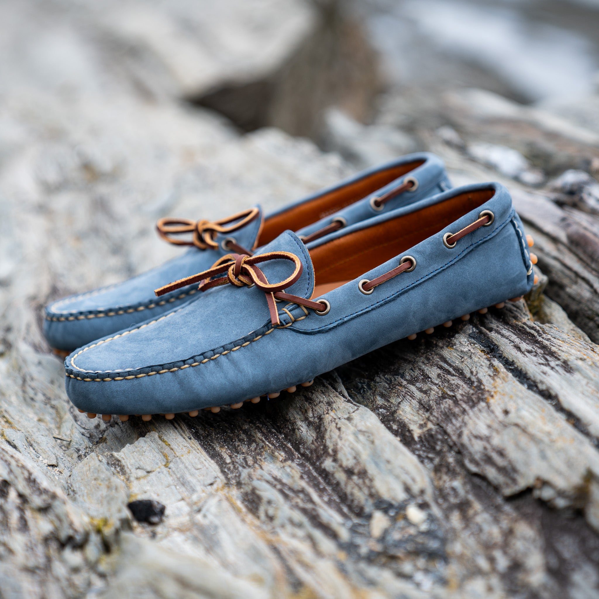 Dirigo Driving Moc - Harbor Blue Montorso