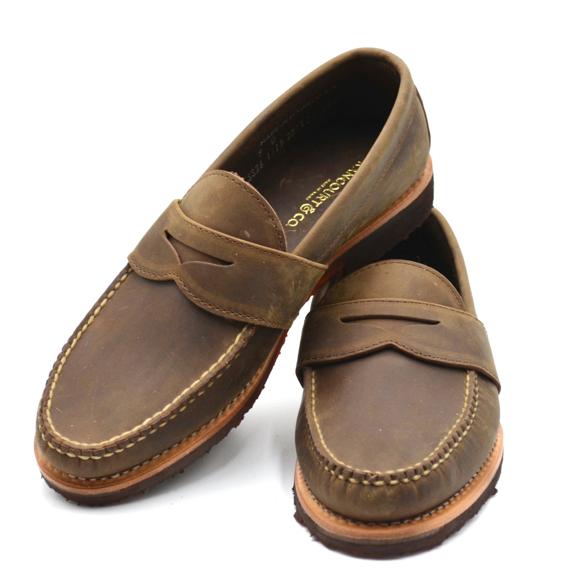 MADE IN MAINE U.S.A.アメリカ製レザーシューズペニーローファー York Weltline - Rye Crazy Horse | Rancourt & Co. | Men's Boots and