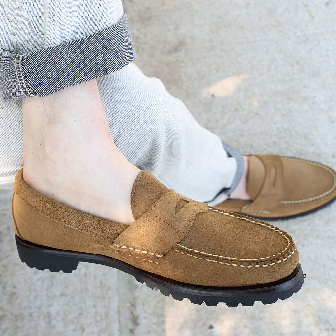 Dirigo Pinch Penny Loafer - Olive Mohave | Rancourt & Co  display picture 3