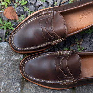 Pre-Order Beefroll Penny Loafers LH - Carolina Brown Chromexcel