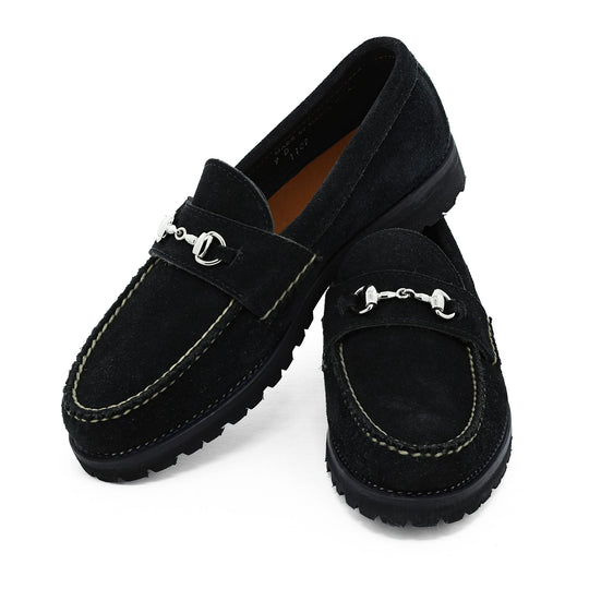 Horsebit Loafer w/Lug Sole - Black Orion Fleshout