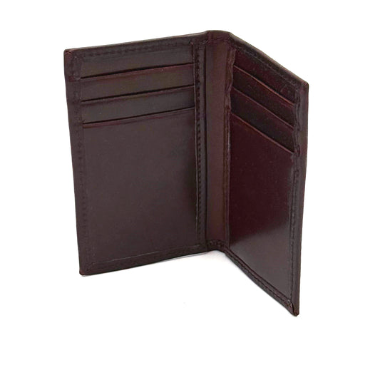 Bigelow 3- Slot Shell Cordvan Bi-Fold Credit Card Case