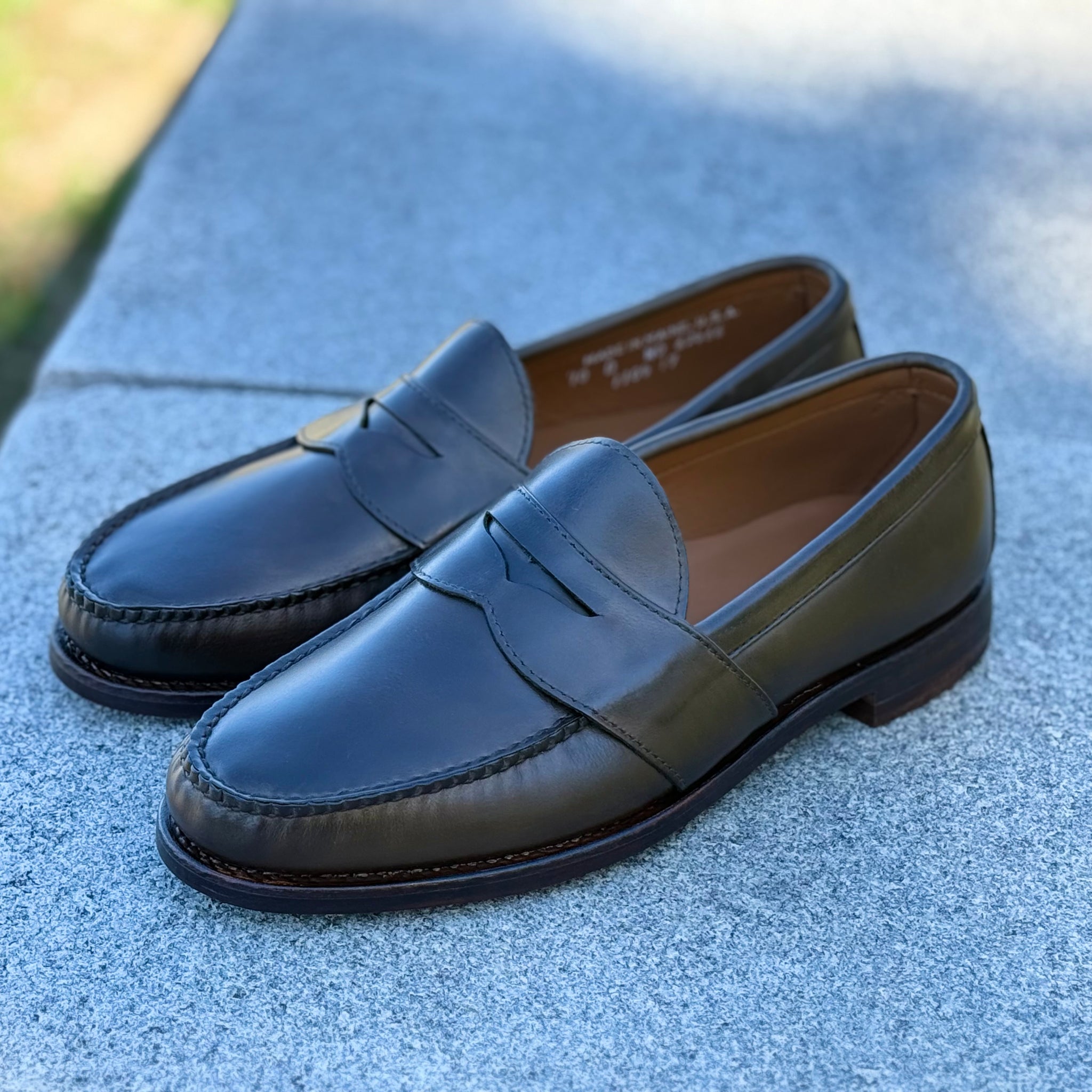 Weltline Penny Loafer - Olive Mimosa Calf