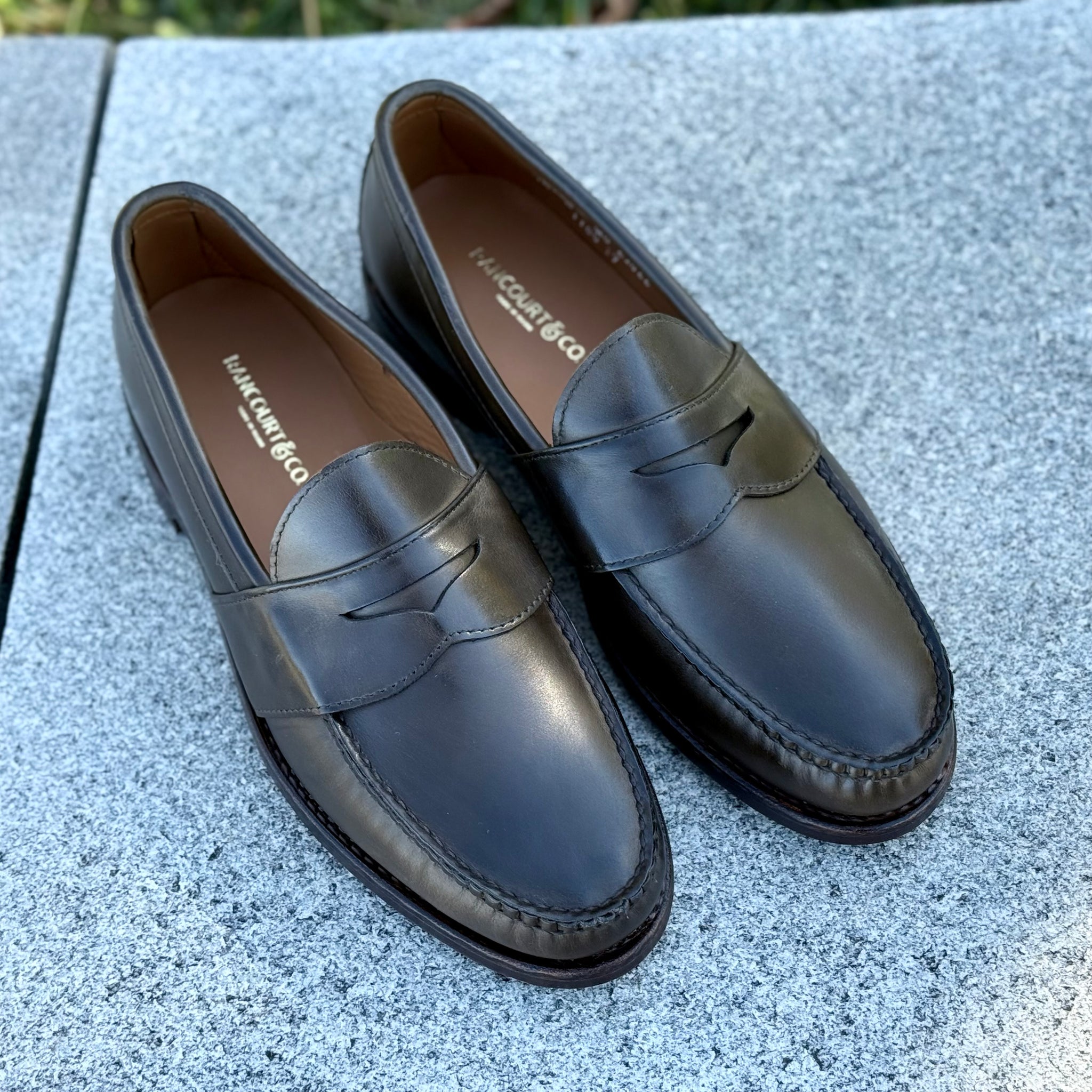 Weltline Penny Loafer - Olive Mimosa Calf