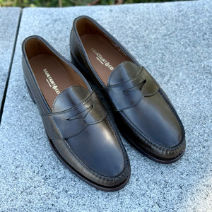 Weltline Penny Loafer - Olive Mimosa Calf