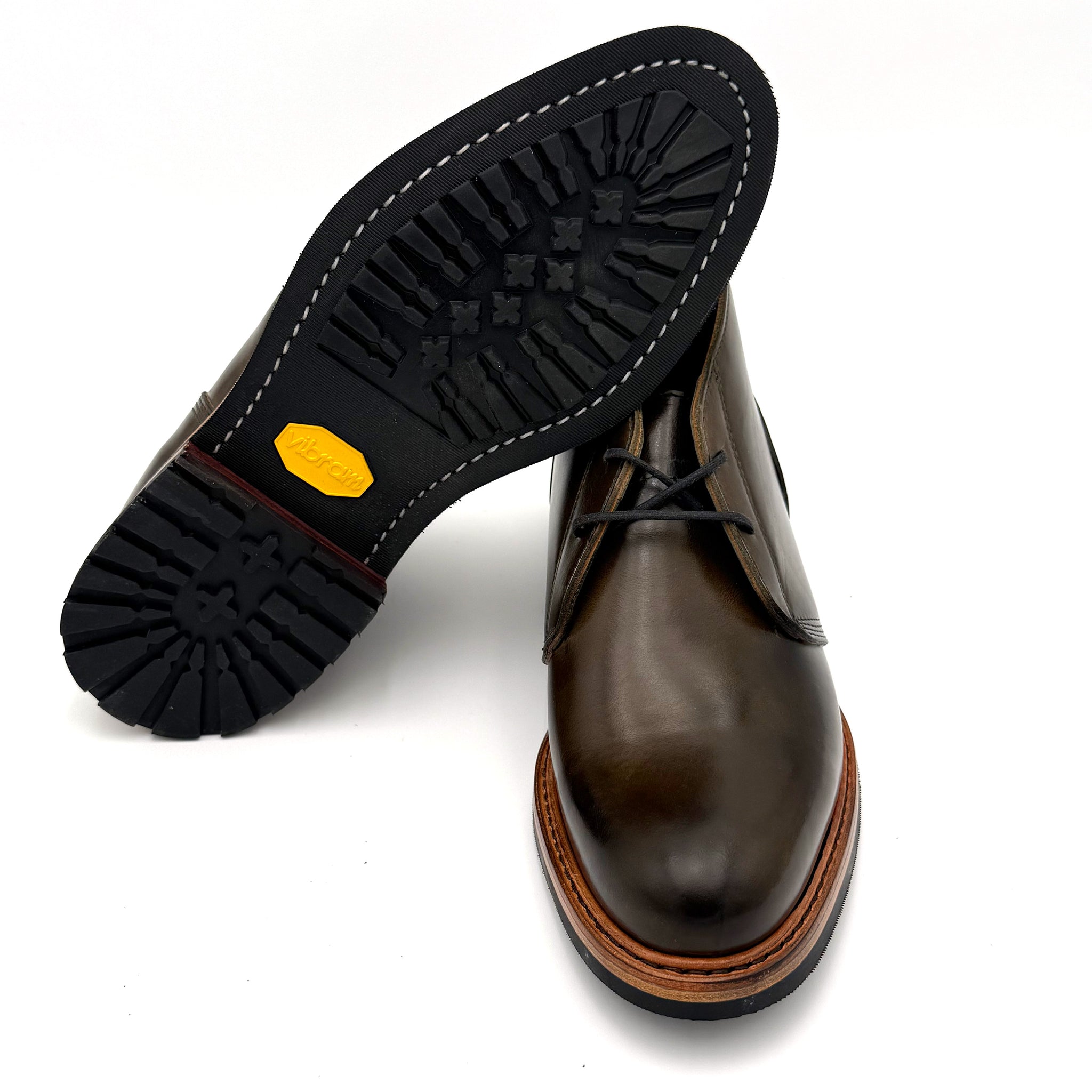 Berwick Gusset Chukka - Olive Mimosa Calf