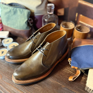 Berwick Gusset Chukka - Olive Mimosa Calf