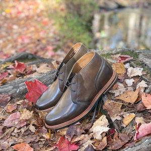 Berwick Gusset Chukka - Olive Mimosa Calf