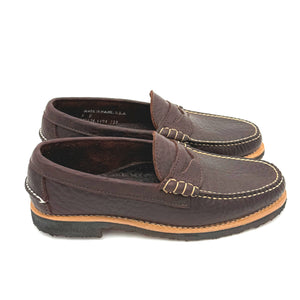 Beefroll Penny Loafer LH - Rowdy Bison, Dark Brown | Rancourt & Co