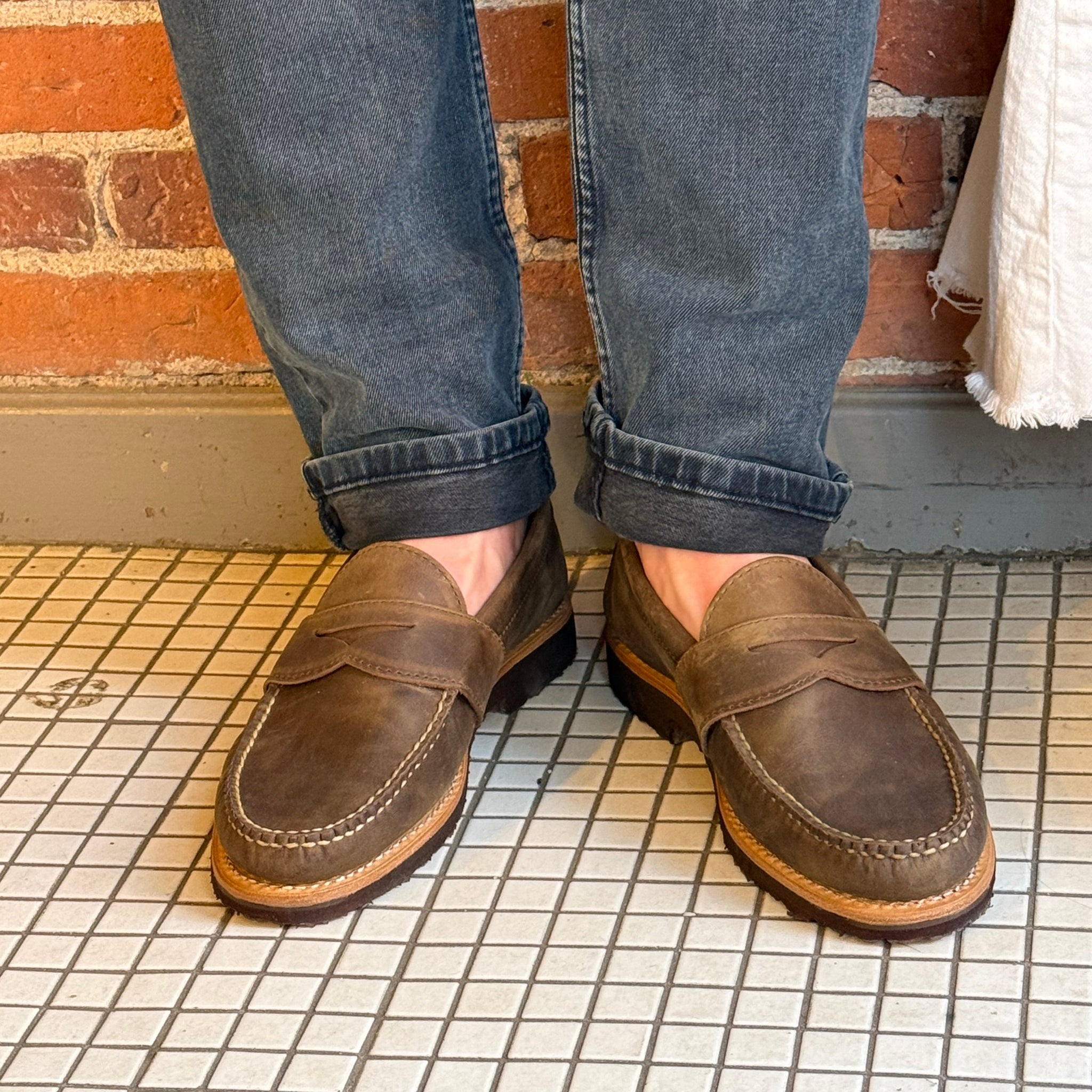 roughlow ラフロウ　HIGH WAIST WIDESALOPETTE York Weltline - Roughman Chocolate | Rancourt & Co. | Men's Boots