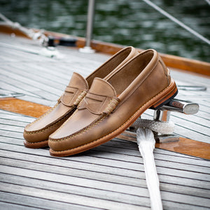 Pre-Order Beefroll Penny Loafers - Natural Chromexcel