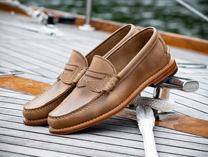 Classic Beefroll Penny Loafers, Made by hand in Maine, USA