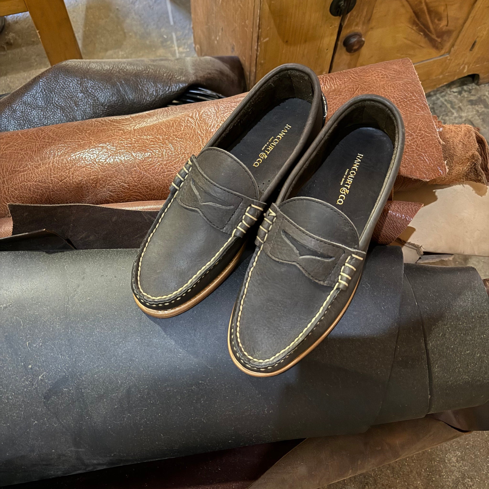 Beefroll Penny Loafer - Charcoal Grizzly