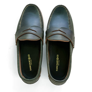 Pinch Penny Loafer - Dark Olive Pull-Up Leather